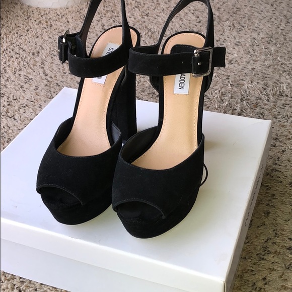 Steve Madden Shoes - Steve Madden Jillyy Black Sued